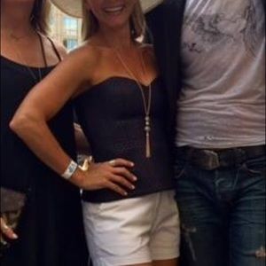 Trina Turk strapless bustier 💙